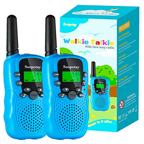 Soopotay Kids Toys for Boys Age 6-12, Walkie Talkies for Kids 2 Pack, Long Distance Kids Walkie Talkies Toys for Girls and Boys, Kids Two-Way Radios for 3-12 Years Old, Easter Basket Stuffers for Kids