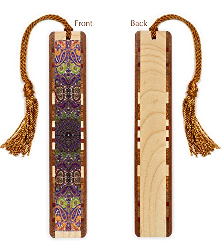 Paisley Design - Handmade Wooden Bookmark - Also Available with Personalization - Made in USA