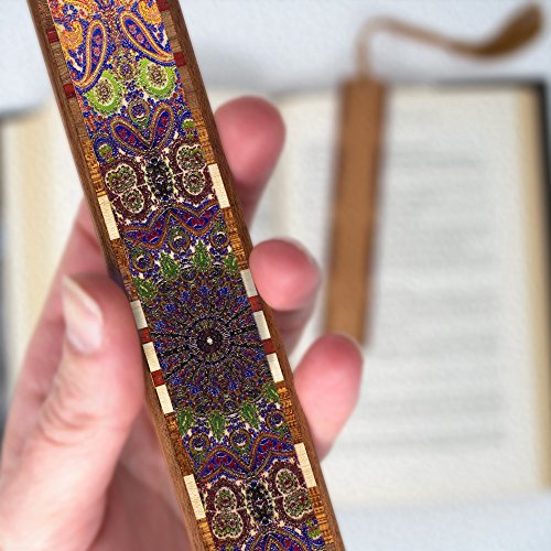 Paisley Design - Handmade Wooden Bookmark - Also Available with Personalization - Made in USA