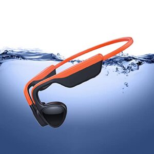 bone conduction headphones for swimming bluetooth waterproof bone conduction headphones open ear ipx8 waterproof with 8g memory