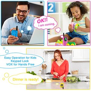 Walkie Talkies for Kids 3 Pack 3 Miles, 2 Way Radio Toys for Kids with Backlit LCD Flashlight, Christmas or Birthday Gifts for Girls and Boys Age 3-12 (Blue Pink Yellow)
