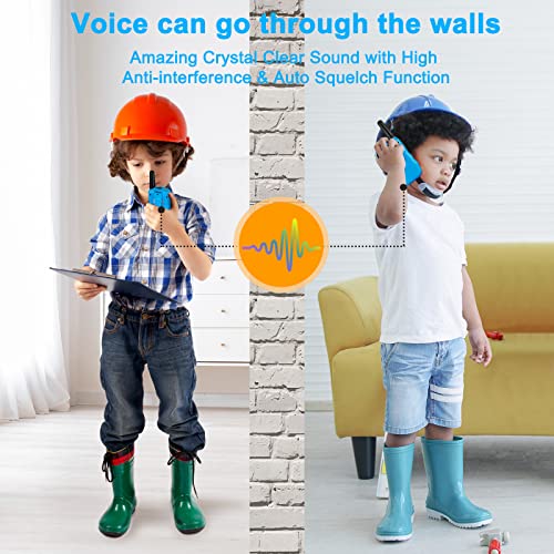 Walkie Talkies for Kids 3 Pack 3 Miles, 2 Way Radio Toys for Kids with Backlit LCD Flashlight, Christmas or Birthday Gifts for Girls and Boys Age 3-12 (Blue Pink Yellow)