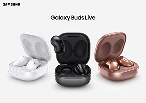 SAMSUNG Galaxy Buds Live, True Wireless Earbuds with Active Noise Cancelling, Microphone, Charging Case for Ear Buds, US Version, Onyx Black