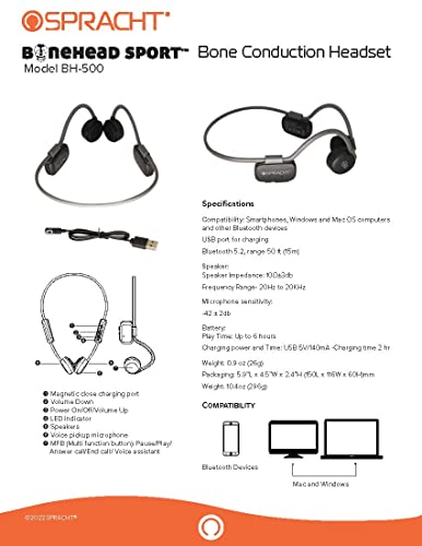 Spracht Bonehead Sport Bone Conductive Headphone