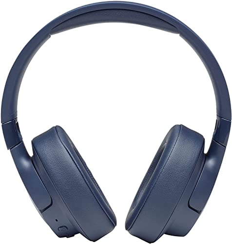 JBL Tune 750BTNC - On-Ear Wireless Bluetooth Headphones with Noise Cancellation, Includes LED Flashlight Key Chain Bonus (Blue)