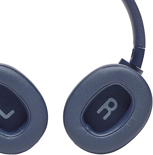 JBL Tune 750BTNC - On-Ear Wireless Bluetooth Headphones with Noise Cancellation, Includes LED Flashlight Key Chain Bonus (Blue)