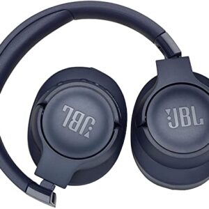 JBL Tune 750BTNC - On-Ear Wireless Bluetooth Headphones with Noise Cancellation, Includes LED Flashlight Key Chain Bonus (Blue)