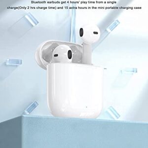 Wireless Earbuds Bluetooth, 5.2 Headphones,Noise Cancellation ,30H Playtime Pop-ups Auto Pairing in-Ear Hi-Fi Stereo Sound Mic IPX7 Waterproof Headset for iPhone/Samsung/iOS/Android