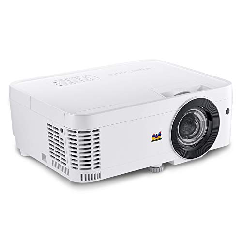 ViewSonic PS501W 3400 Lumens WXGA HDMI Short Throw Projector for Home and Office