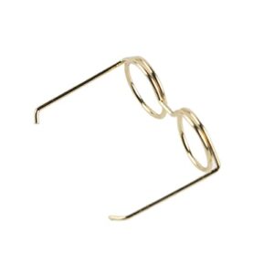 Paper Clip, 10Pcs Metal Rose Golden Small Eyeglass Shape Bookmark for Fixing Card Book File for Office Home School Supplies