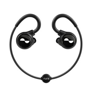 nuraloop earbuds wireless bluetooth 5.0 – personalized sound profile, active noise cancelling headphones, social mode, 16 hours battery (2 hours to charge to 100%)