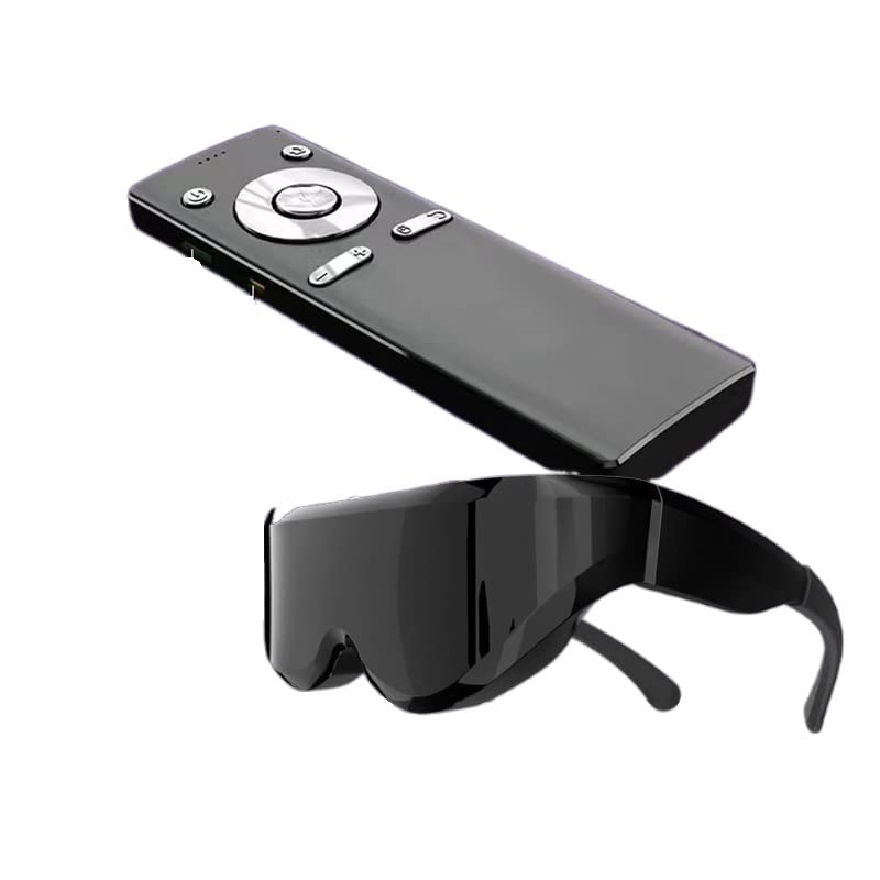 KSHAAR 3D Smart Full HD Virtual Video Glasses Private Cinema App Download Smart Android Smart Android 3D Video Glasses (Color : Black color128GB)