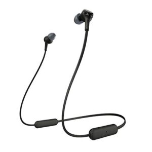 sony wi-xb400 wireless in-ear extra bass headset/headphones with mic for phone call, black