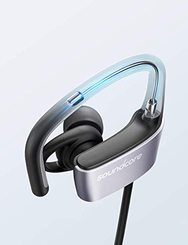 Soundcore Arc Wireless Sport Earphones by Anker, IPX5 Water Resistant, 10 Hour Battery Life, with Flexible EarHooks (Renewed)