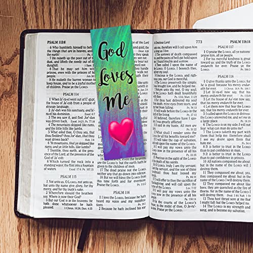 Children's Christian Bookmark - God Loves Me | John 16:27 | Pack of 25