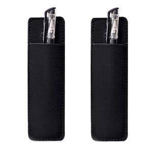 fridge pen holder magnetic leather marker pouch for refrigerator or metallic surfaces (2 pcs pen holders)