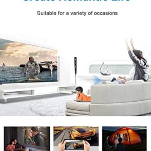 Amoowa Mini Projector 1080p Projector with WiFi and Bluetooth DLP 200ANIS for Home and Outdoor Video Wireless Projector Compatible with HDMI/USB/iPhone/Android/Tablet