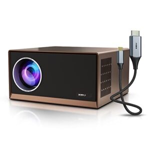 projector with wifi and bluetooth, xidu native 1080p 12000 lumen 4k supported video projector, 4d/4p keystone correction & zoom outdoor projector, home theater movie projector for tv stick/ios/android