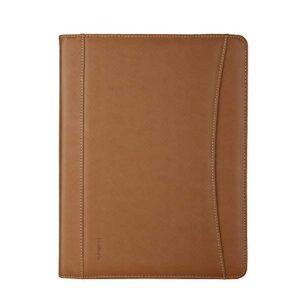 Leathario Portfolio Business Folder Padfolio A4 Writing Pad Document Organizer for Men Women School Office Conference Notepad Clip Boards