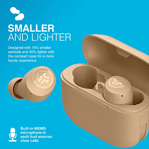 JLab Go Air Tones - True Wireless Earbuds Designed with Auto On and Connect, Touch Controls, 32+ Hours Bluetooth Playtime, EQ2 Sound, and Dual Connect (728 N)