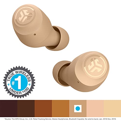 JLab Go Air Tones - True Wireless Earbuds Designed with Auto On and Connect, Touch Controls, 32+ Hours Bluetooth Playtime, EQ2 Sound, and Dual Connect (728 N)