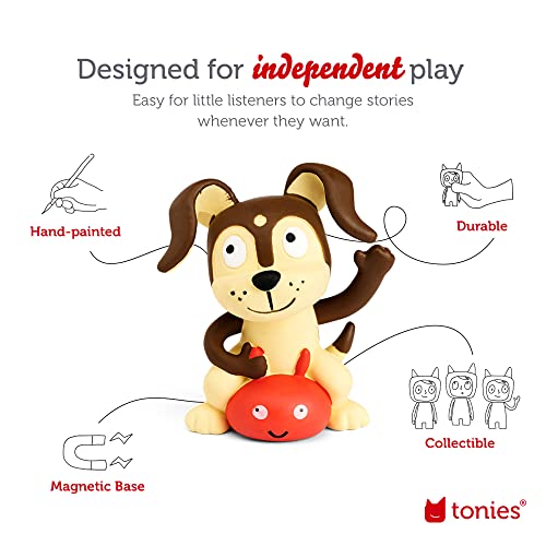 Toniebox Audio Player Starter Set with Elsa, Anna, Olaf, and Playtime Puppy - Listen, Learn, and Play with One Huggable Little Box - Pink