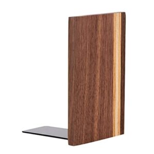 szyawsd file sorters heavy duty bookend wooden bookend with metal base magazines books display holder