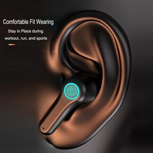 Bluetooth 5.2 Wireless Earbuds, 4 Mic Call Noise Cancelling Wireless Headphones with LED Display, Loud Sound Clear Call Deep Bass in-Ear Headphones with Charging Case Compatible for iPhone Android