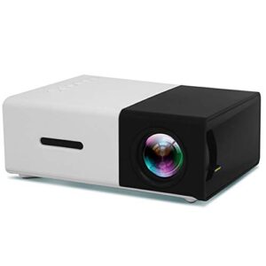 mini led lcd projector, 600 lumen, 3.5mm audio, 320x240 pixels, hdmi usb mini projector, 20-60 inch projection, home media player, 1080p hd projection,black