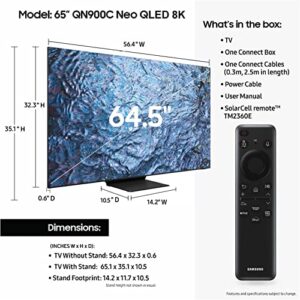 SAMSUNG 65-Inch Class Neo QLED 8K QN900C Series Mini LED Quantum HDR Smart TV with Infinity Screen, Dolby Atmos, Object Tracking Sound Pro, Alexa Built-in (QN65QN900C, 2023 Model)