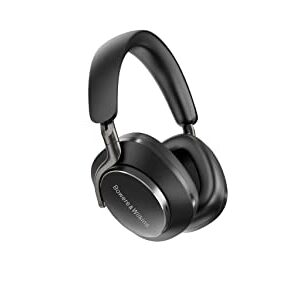 Bowers & Wilkins Px8 Over-Ear Wireless Headphones, Advanced Active Noise Cancellation, Compatible with B&W Android/iOS Music App, Premium Design, Offers 7-Hour Playback on 15-Min Quick Charge, Black