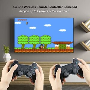 Joorniao Wireless Retro Game Console, Built in 10000+ Games, 9Emulators, Plug & Play Video Game Stick 4K HDMI Output for TV with Dual 2.4G Wireless Controllers Birthday Gifts for Boys&Girls(64G)