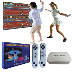 yrprsodf tv game console built in 883 games, retro video game machine with 2.4g wireless handheld gamepad somatosensory control, hdmi usb plug and play, kid & adult interactive& puzzle game,grey