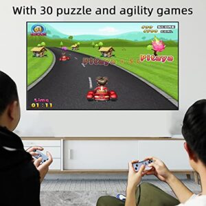 YRPRSODF TV Game Console Built in 883 Games, Retro Video Game Machine with 2.4G Wireless Handheld Gamepad Somatosensory Control, HDMI USB Plug and Play, Kid & Adult Interactive& Puzzle Game,Grey