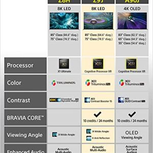 Sony Z8H 75 Inch TV: 8K Ultra HD Smart LED TV with HDR and Alexa Compatibility - 2020 Model