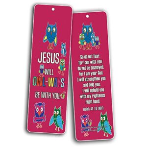 Bookmarks for Kids Children (60 Pack)- Animal Religious NIV Bible Cards - Lion Bee Frog Owl Sheep - John 3:16 Christian Gifts Wall Room Decor Homeschooling Scrapbooking Journal Art Craft