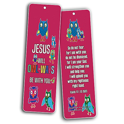 Bookmarks for Kids Children (60 Pack)- Animal Religious NIV Bible Cards - Lion Bee Frog Owl Sheep - John 3:16 Christian Gifts Wall Room Decor Homeschooling Scrapbooking Journal Art Craft