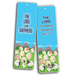 Bookmarks for Kids Children (60 Pack)- Animal Religious NIV Bible Cards - Lion Bee Frog Owl Sheep - John 3:16 Christian Gifts Wall Room Decor Homeschooling Scrapbooking Journal Art Craft