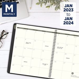 AT-A-GLANCE 2023 Monthly Planner, 9" x 11", Large, Recycled, Monthly Tabs, Black (70260G05)