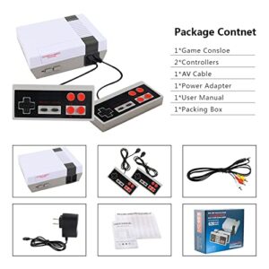 Retro Game Console Mini Classic Game System Built-in 620 Classic Video Games Plug and Play TV Games with 2X 4 Classic Edition Controller for Kids and Adults AV Output