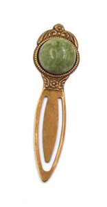irish connemara marble: bookmark (brass)