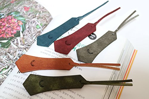 Ari Crafts Leather Bookmark, Hand Crafted Bookmark, Handmade Bookmark, Italian Leather Handmade Bookmark, Book Item 5 pcs (5 Colors)