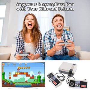 Retro Game Console with 620 Games and 2 Classic Controllers,Plug and Play Video Games with AV Output,8-Bit Video Classic Mini Retro Game System with Classic Games for Kids and Adults Gifts
