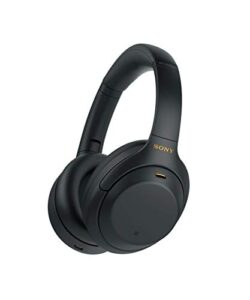 sony wh-1000xm4 wireless noise-cancelling over-the-ear headphones – black (renewed)