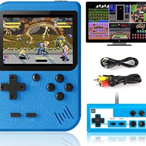 Retro Handheld Game Console, Portable Retro Video Game Console with 400 Classical FC Games 3.0-Inch Screen 1020mAh Battery Support for TV Connection and Two Players Valentines Day Gifts for Boys