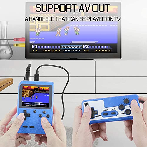 Retro Handheld Game Console, Portable Retro Video Game Console with 400 Classical FC Games 3.0-Inch Screen 1020mAh Battery Support for TV Connection and Two Players Valentines Day Gifts for Boys