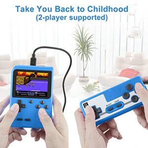 Retro Handheld Game Console, Portable Retro Video Game Console with 400 Classical FC Games 3.0-Inch Screen 1020mAh Battery Support for TV Connection and Two Players Valentines Day Gifts for Boys