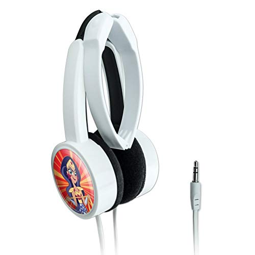 GRAPHICS & MORE DC Super Hero Girls Wonder Woman Novelty Travel Portable On-Ear Foldable Headphones