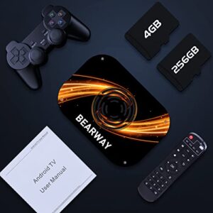 Bearway Super Console X3 Plus Classic Video Game Console with 114000+Games,60 Emulators, EmuELEC 4.5/Android 9.0/CoreELEC Systems, Compatible with DC/N64/MAME,8K, Plug & Play Game Console(256G