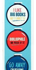 Just Clip it! Quote Bookmarks - (Set of 3 clip over the page markers) - MY WORKOUT is READING in BED, SLEEP is good, BOOKS are BETTER, SO many BOOKS, SO little TIME.Funny Bookmark Set of all ages.